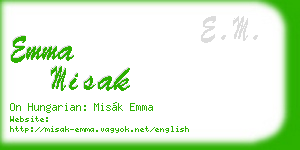 emma misak business card