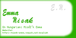 emma misak business card